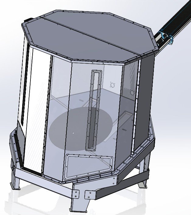 Násypka na štěpku a pelety