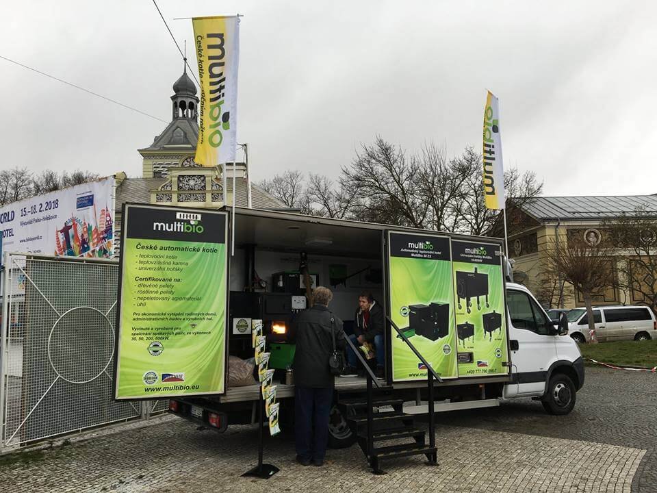 Výstavní vůz MultiBio - předváděcí kotelna Výstavní vůz MultiBio - předváděcí kotelna