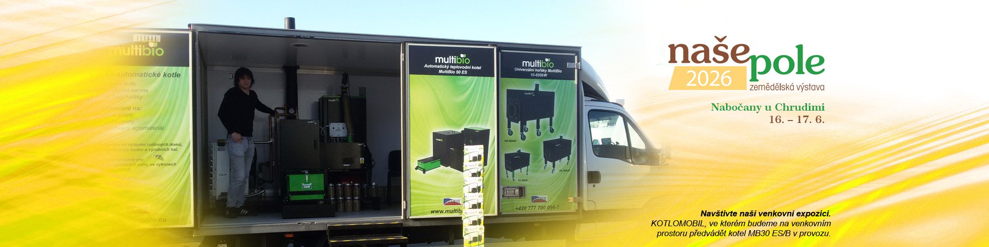Naše pole 2026, 16. – 17. 6. Nabočany u Chrudimi, zemědělská výstava