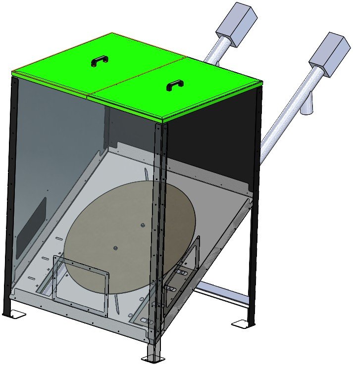 Násypka na mikro štěpku a pelety